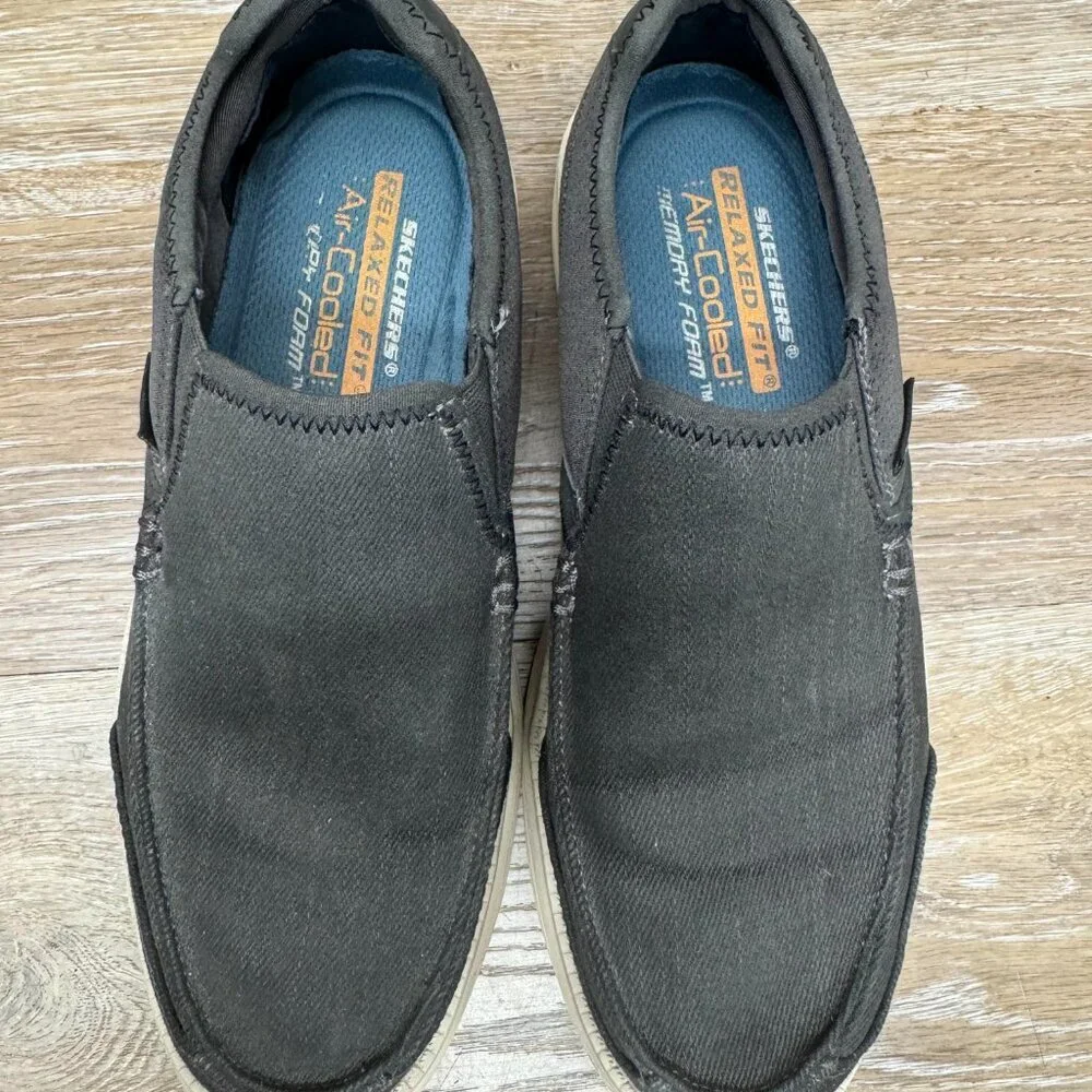 Skechers Delton Gray Slip On Casual Shoe Men's Size 8